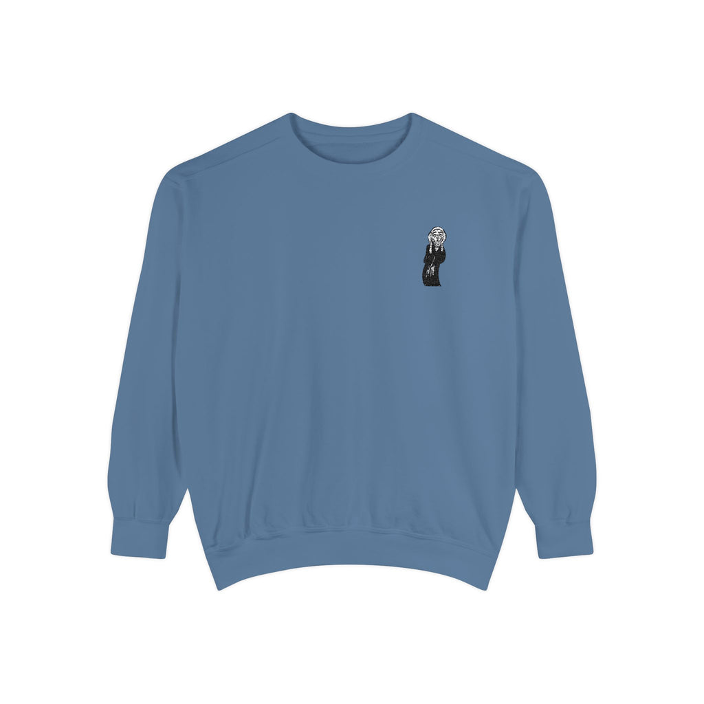 The Scream Embroidered Colorful Crewneck Sweatshirt | Edvard Munch Design