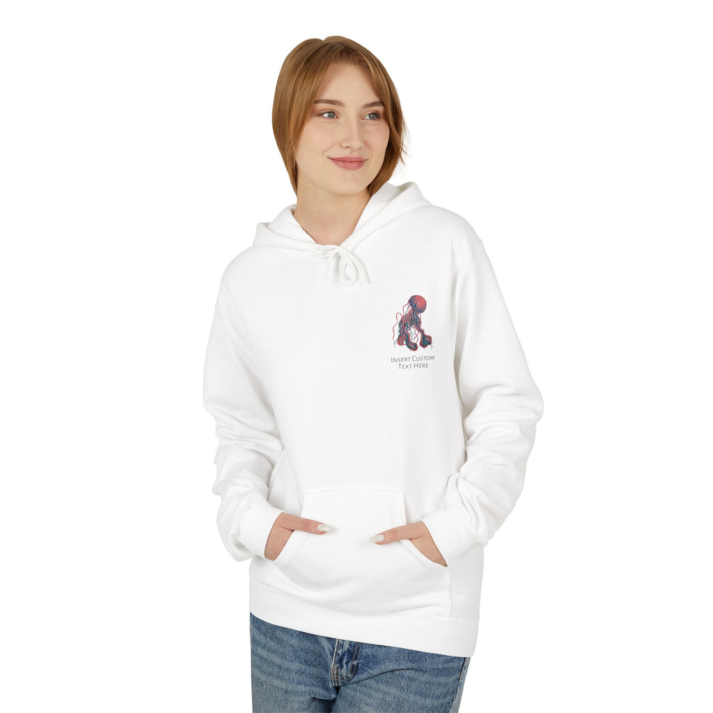 Ocean-Inspired Jellyfish Hoodie for Nature Lovers, Perfect for Casual Wear, Gifts, Beach Trips, and Eco-Conscious Fashion