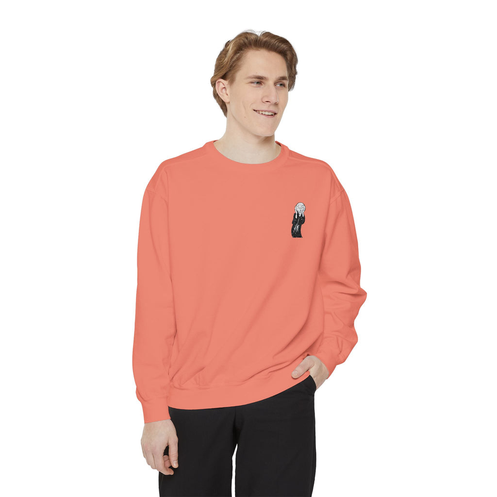 The Scream Embroidered Colorful Crewneck Sweatshirt | Edvard Munch Design