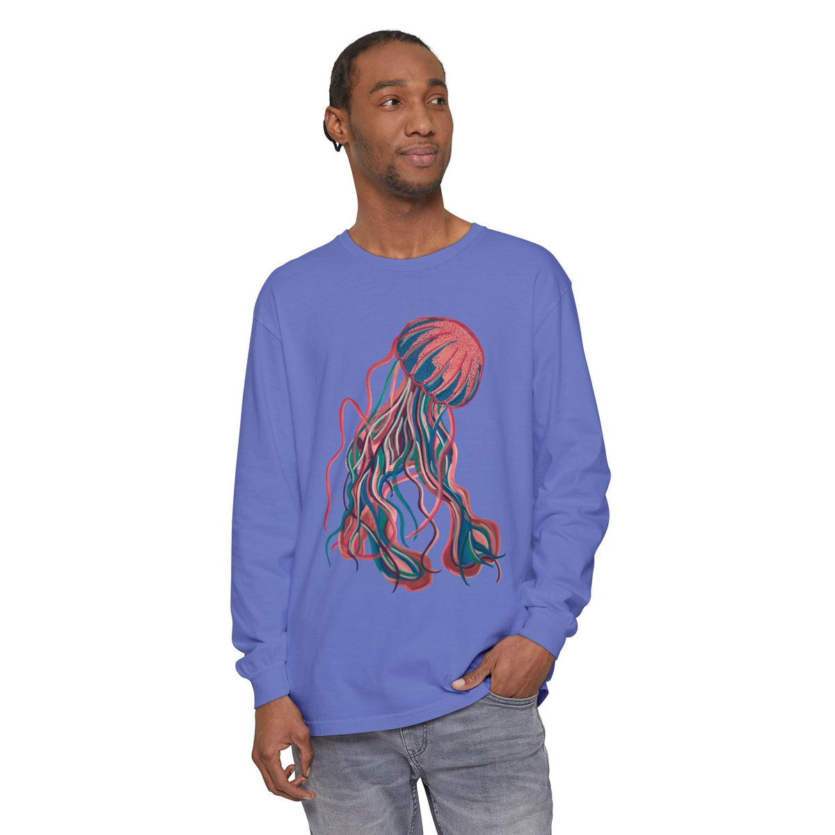 Colorful Jellyfish Long Sleeve T-Shirt