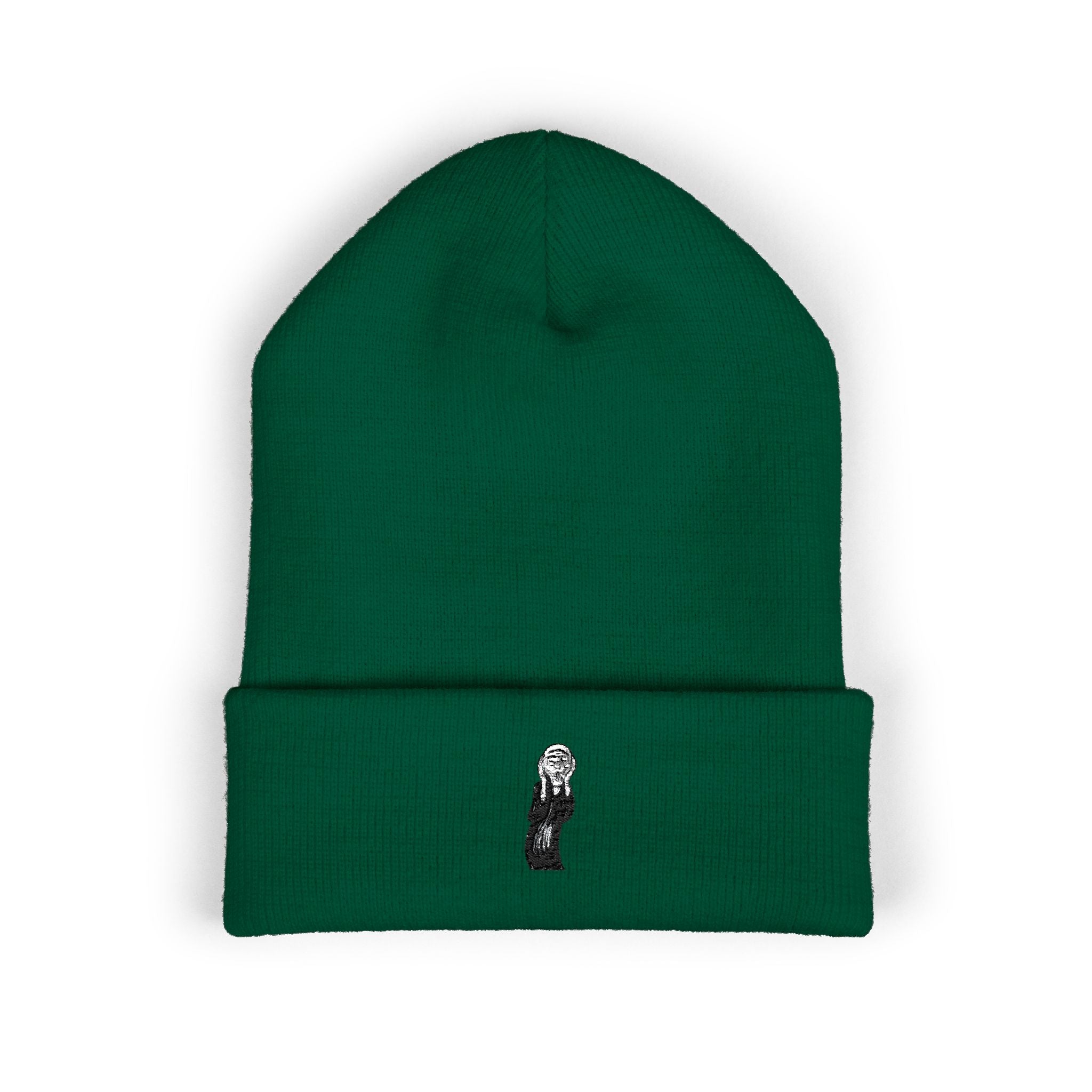 The Scream Edvard Munch Embroidered Classic Cuffed Beanie