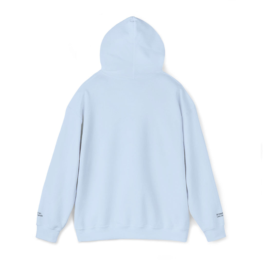 Bird on a Branch Embroidered Heavyweight Hoodie -- Great gift for art lovers or bird lovers
