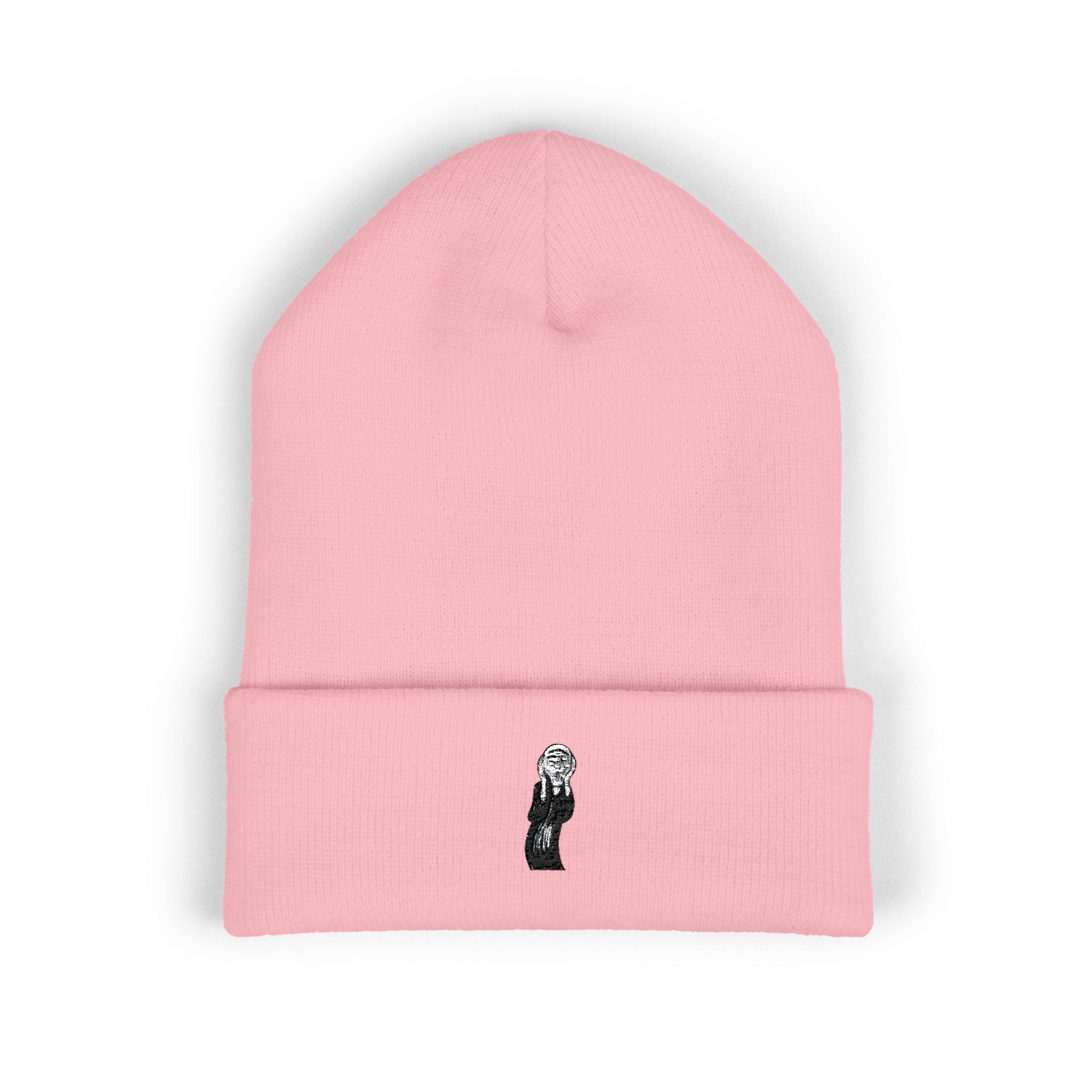 The Scream Edvard Munch Embroidered Classic Cuffed Beanie