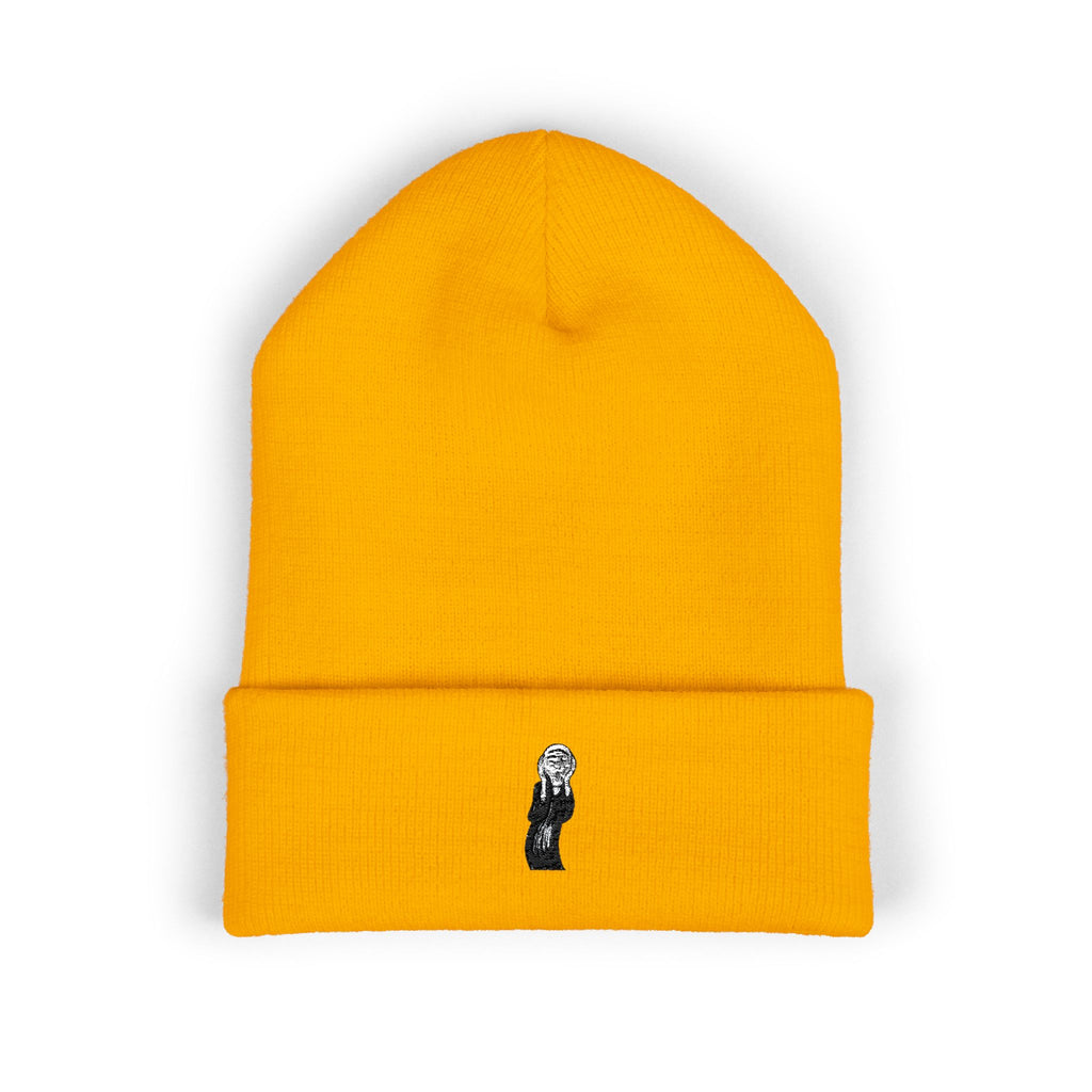 The Scream Edvard Munch Embroidered Classic Cuffed Beanie