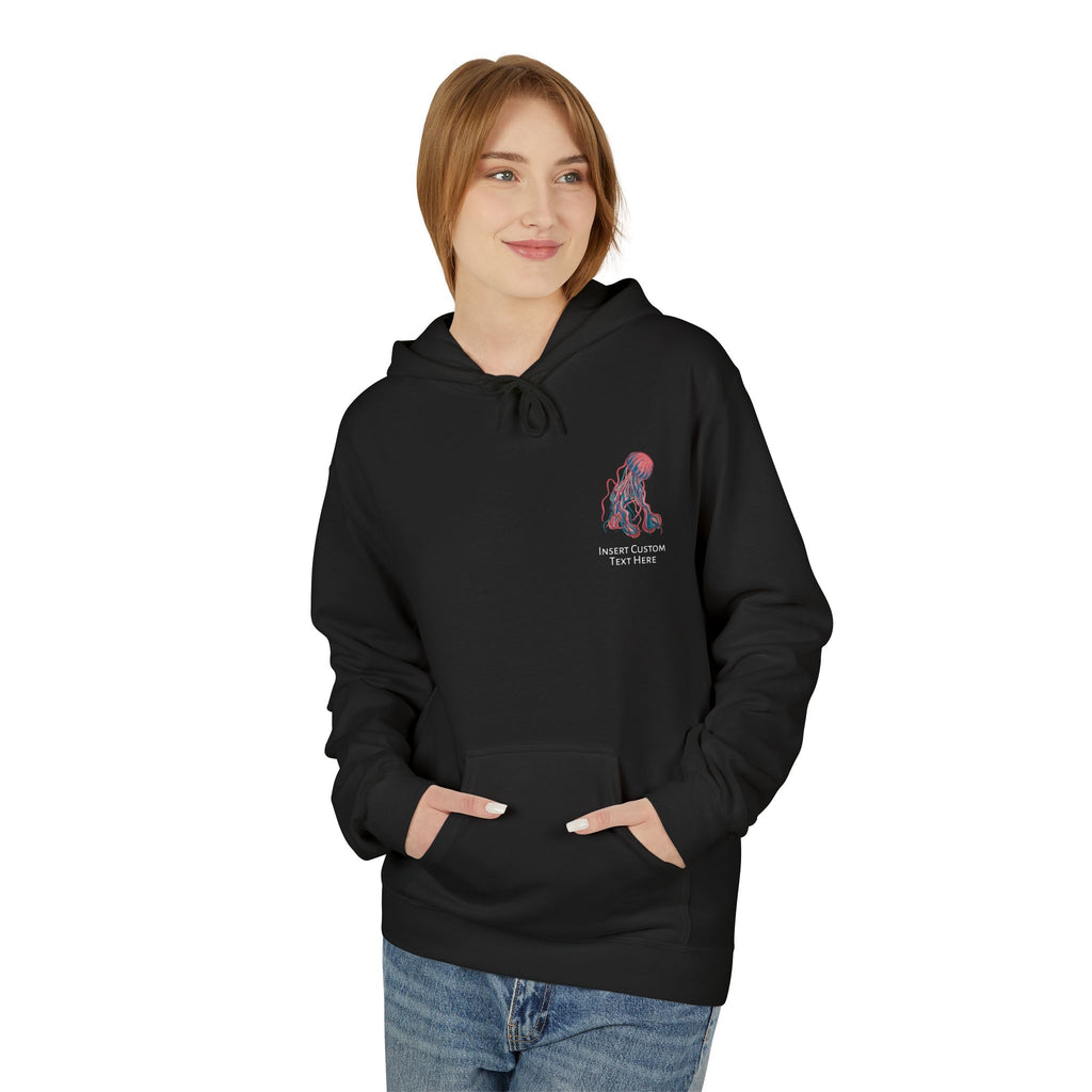 Ocean-Inspired Jellyfish Hoodie for Nature Lovers, Perfect for Casual Wear, Gifts, Beach Trips, and Eco-Conscious Fashion