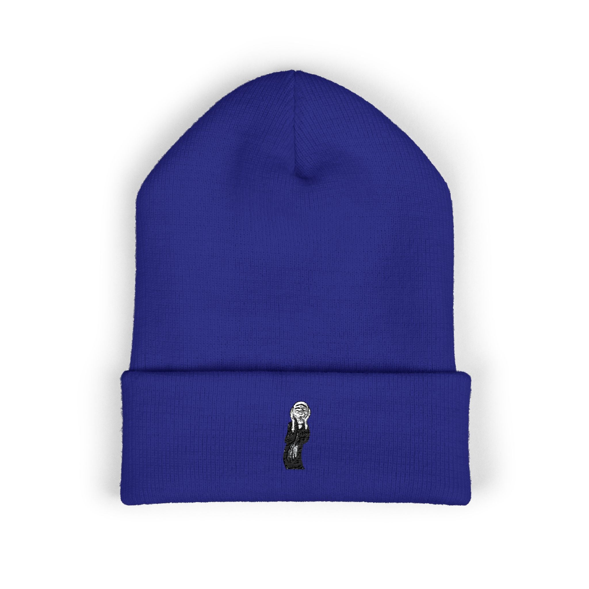 The Scream Edvard Munch Embroidered Classic Cuffed Beanie