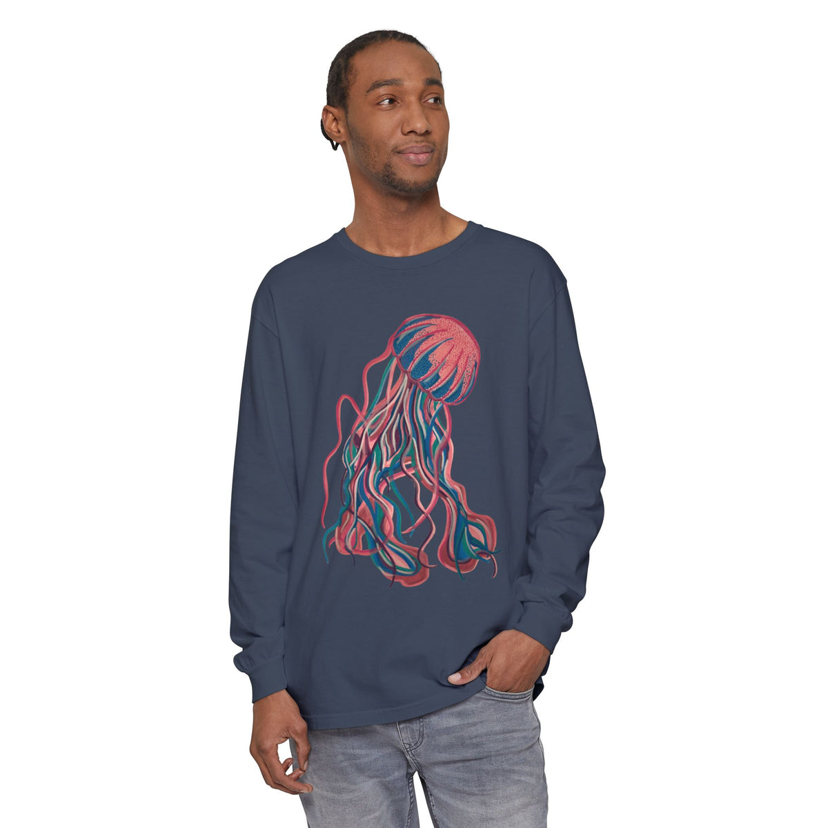 Colorful Jellyfish Long Sleeve T-Shirt