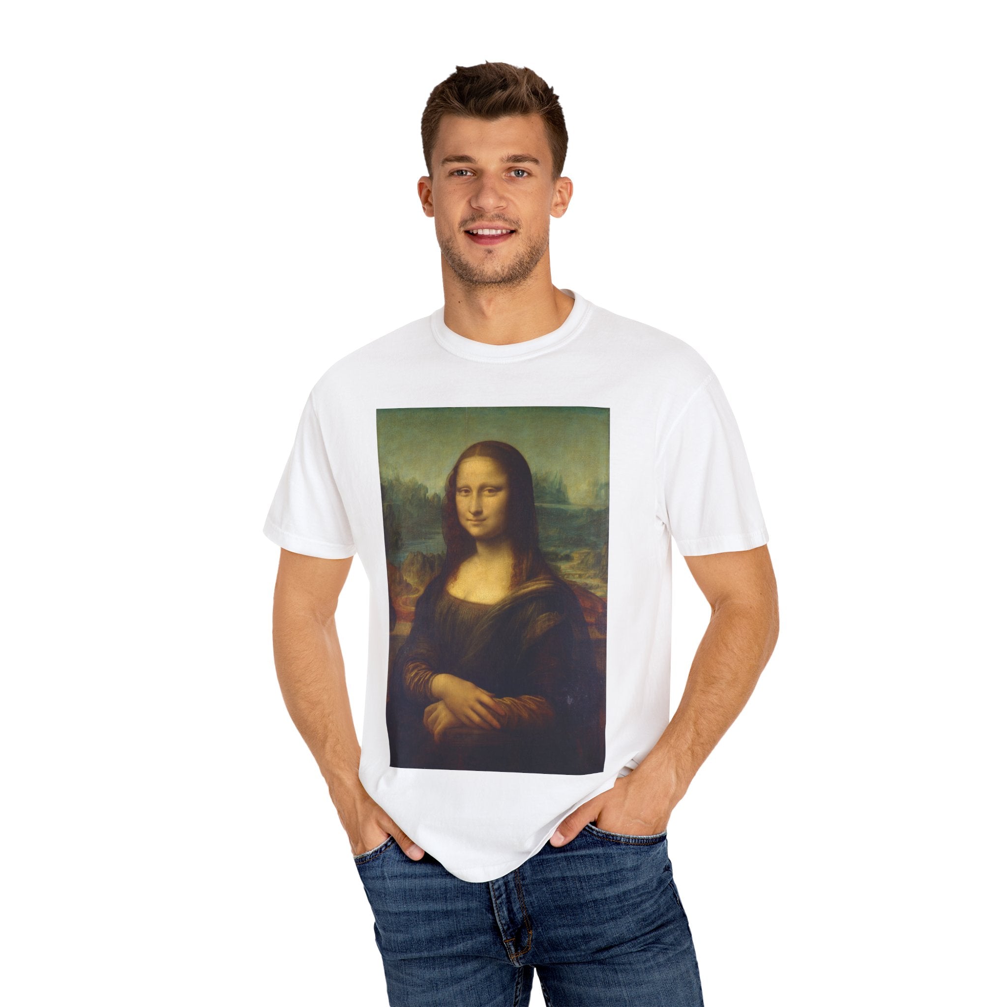 Mona Lisa Unisex T-Shirt, Art Apparel, Gift for Art Lovers, Vintage Fashion, Artistic Tee, Unique Graphic Tee