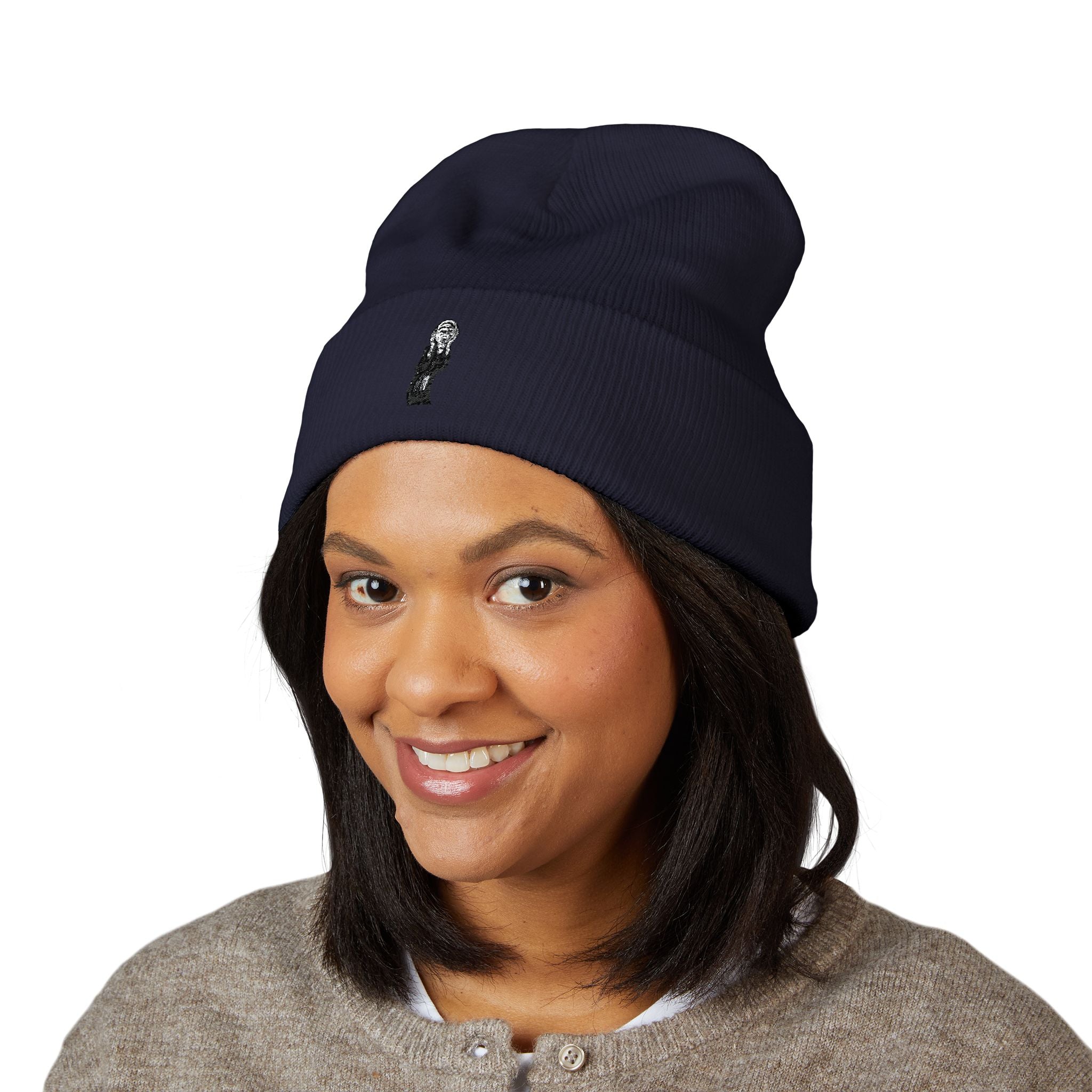 The Scream Edvard Munch Embroidered Classic Cuffed Beanie