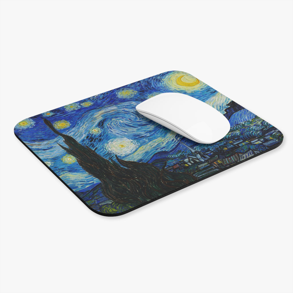 Starry Night Mouse Pad | Van Gogh Inspired Night Sky Desk Mat