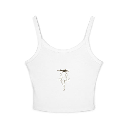 Chic Women's Spaghetti Strap Tank Top with Minimalist Design, Summer Casual Wear, Everyday Outfit, Dance Warmup, Gift for Her