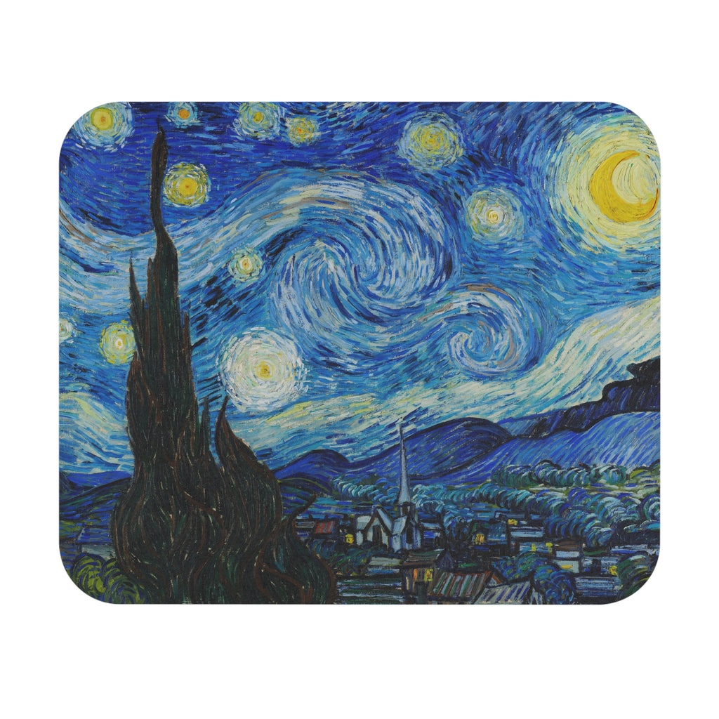 Starry Night Mouse Pad | Van Gogh Inspired Night Sky Desk Mat