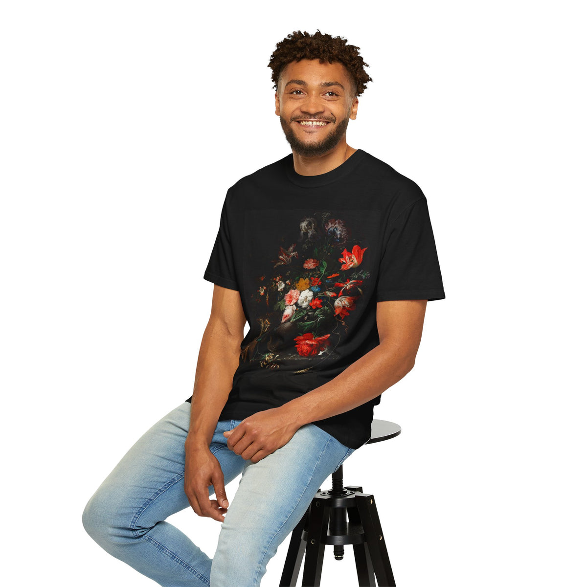 Abraham Mignon Baroque Floral Still Life T-Shirt | Vintage Bouquet Art Print