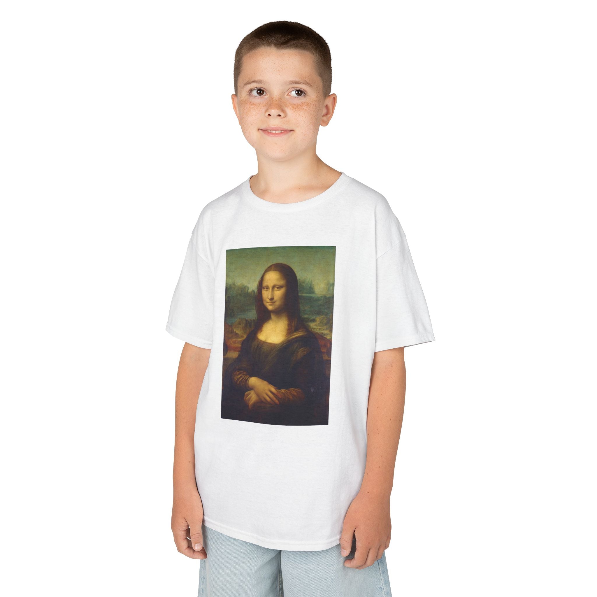 Kids Tee — Mona Lisa Art Print Shirt