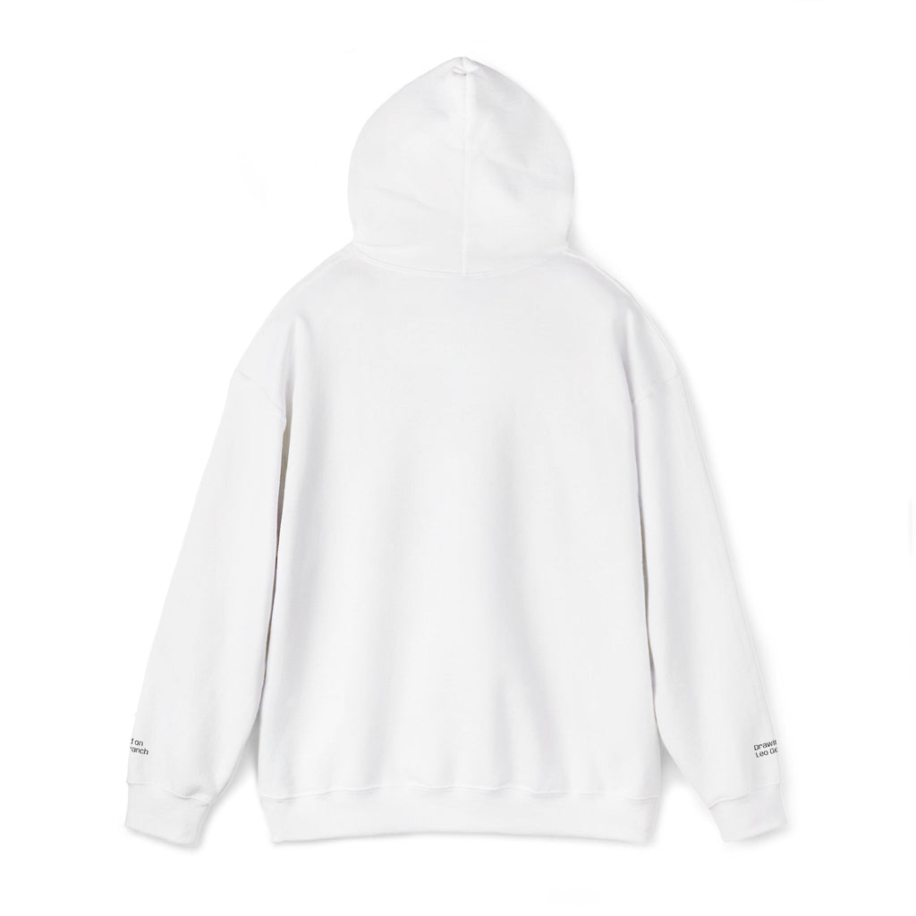 Bird on a Branch Embroidered Heavyweight Hoodie -- Great gift for art lovers or bird lovers