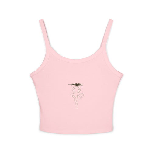Chic Women's Spaghetti Strap Tank Top with Minimalist Design, Summer Casual Wear, Everyday Outfit, Dance Warmup, Gift for Her