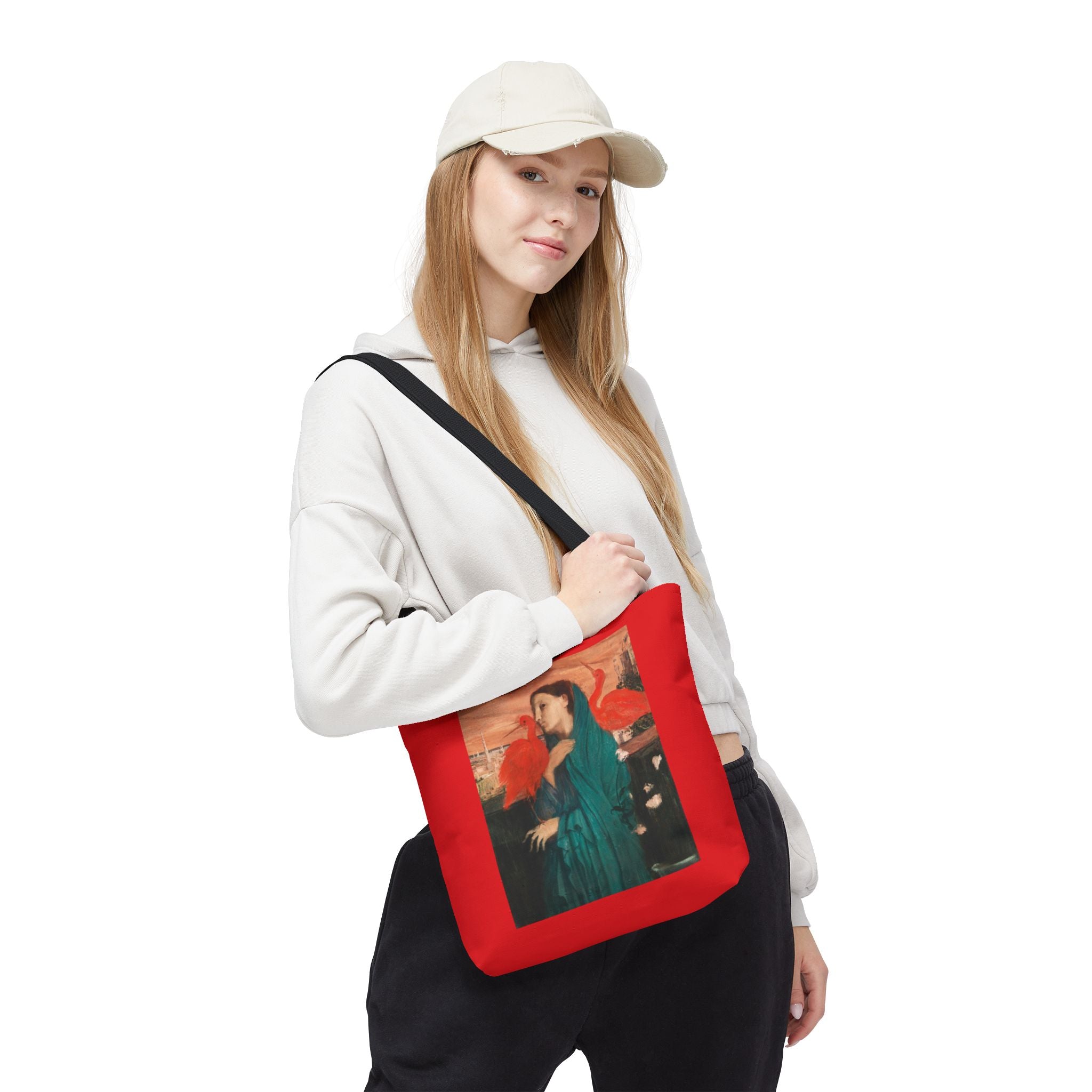 Vibrant Degas Red Bird Tote Bag, Art-Inspired Shopping Bag, Gift for Her