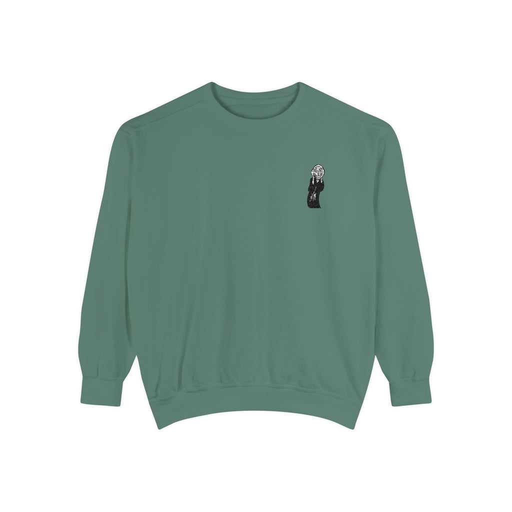 The Scream Embroidered Colorful Crewneck Sweatshirt | Edvard Munch Design