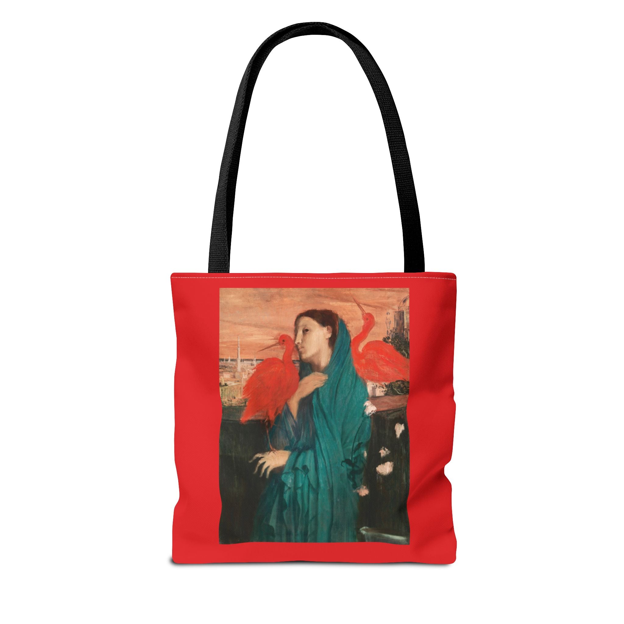 Vibrant Degas Red Bird Tote Bag, Art-Inspired Shopping Bag, Gift for Her