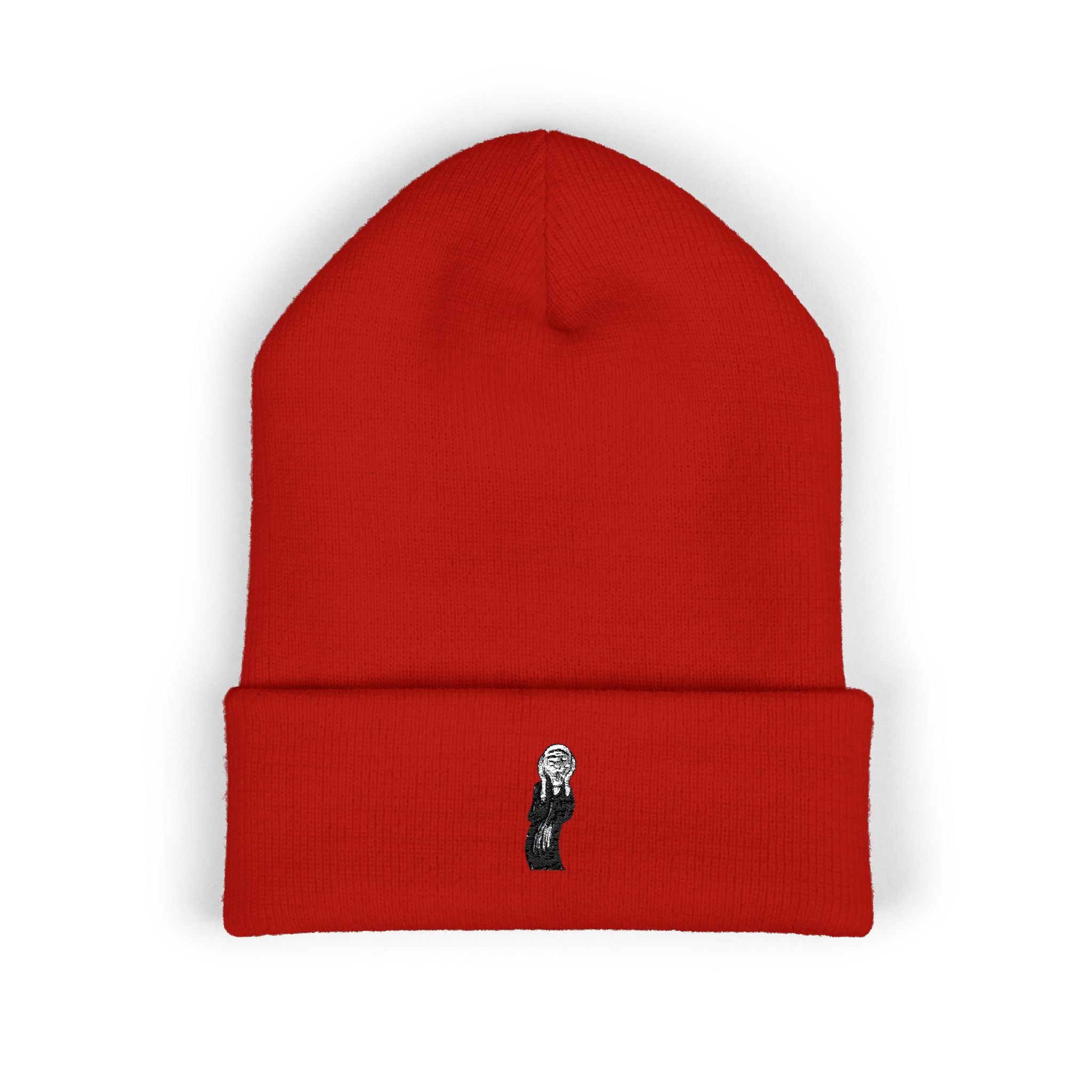 The Scream Edvard Munch Embroidered Classic Cuffed Beanie