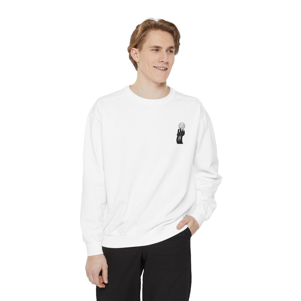 The Scream Embroidered Colorful Crewneck Sweatshirt | Edvard Munch Design