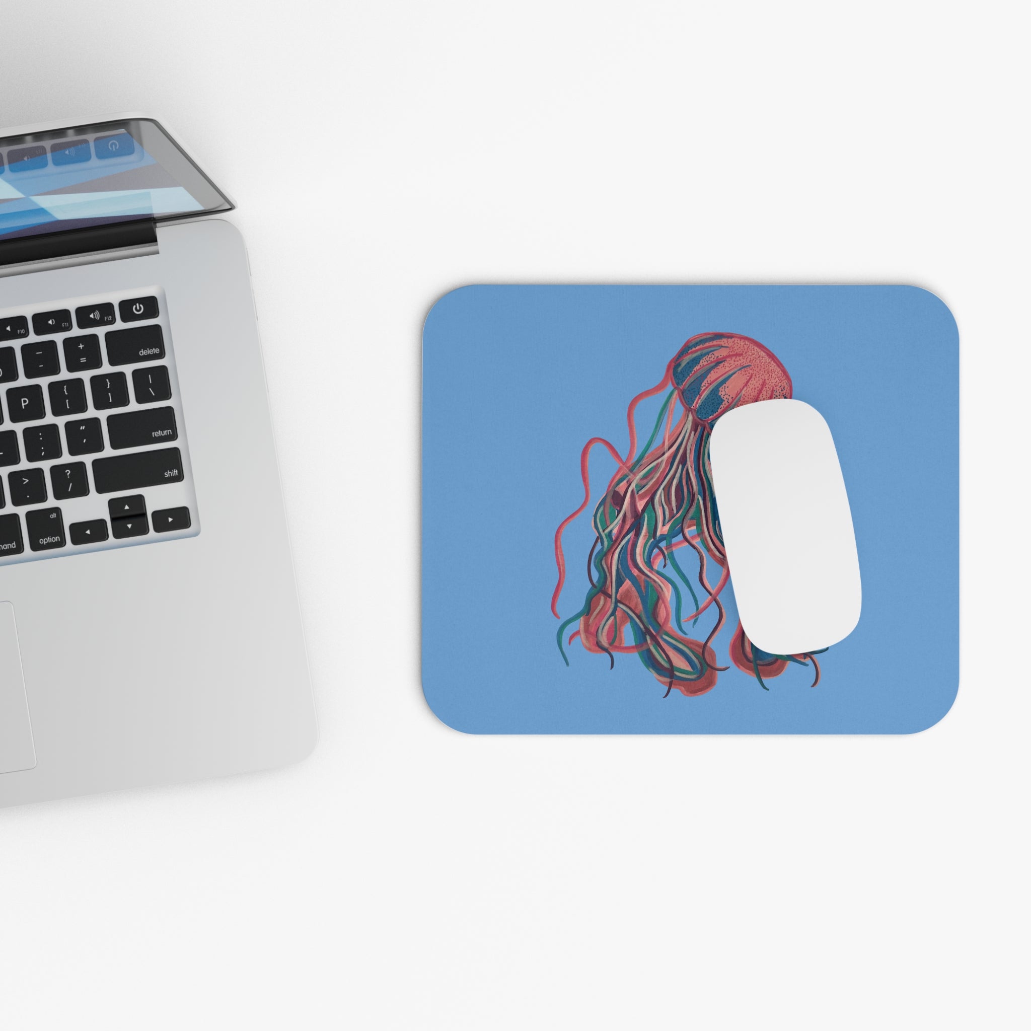 Colorful Jellyfish Mouse Pad | Ocean Sea Creature Mousepad