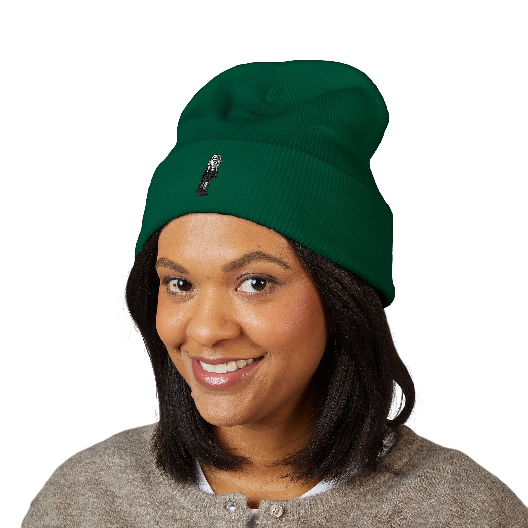 The Scream Edvard Munch Embroidered Classic Cuffed Beanie