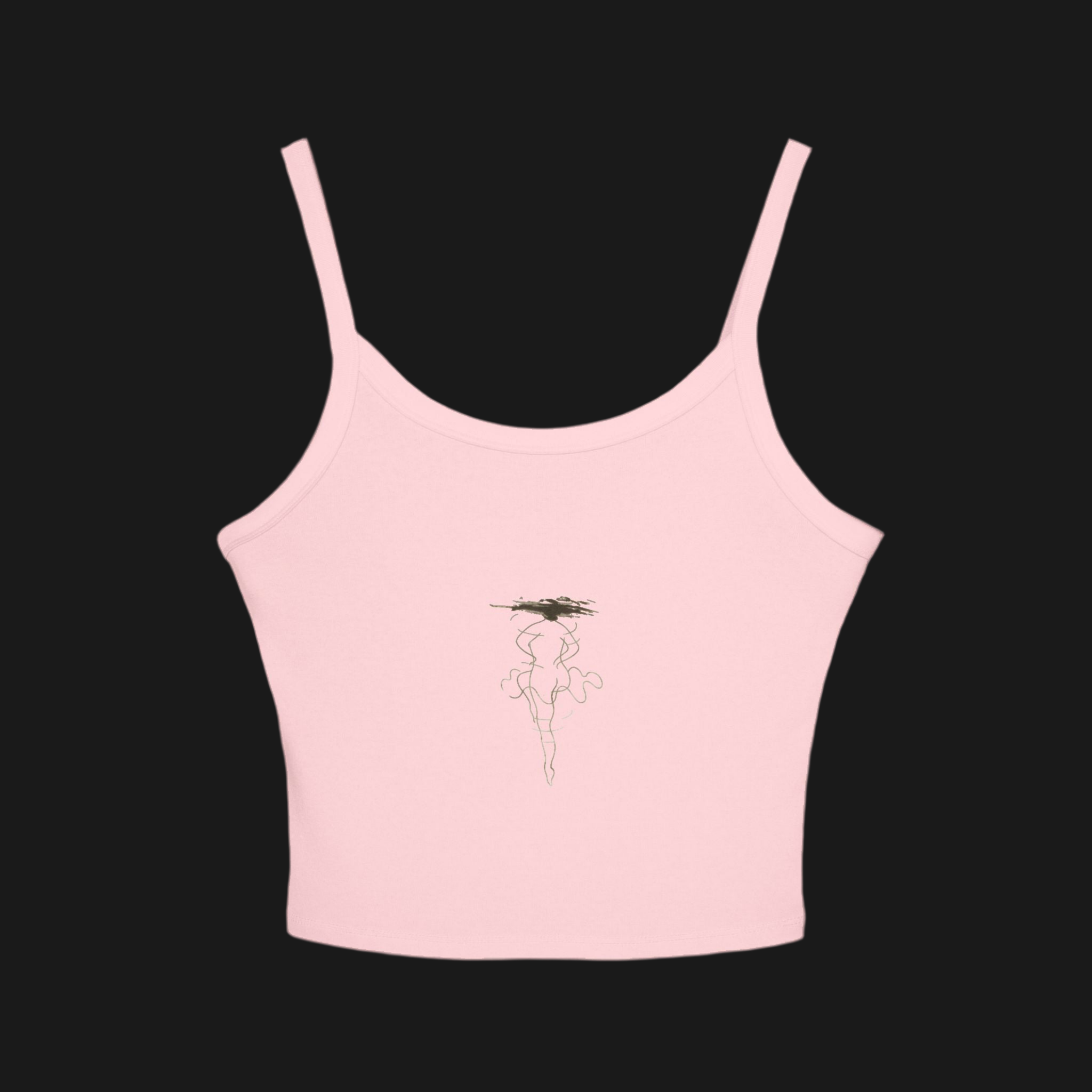Chic Women's Spaghetti Strap Tank Top with Minimalist Design, Summer Casual Wear, Everyday Outfit, Dance Warmup, Gift for Her