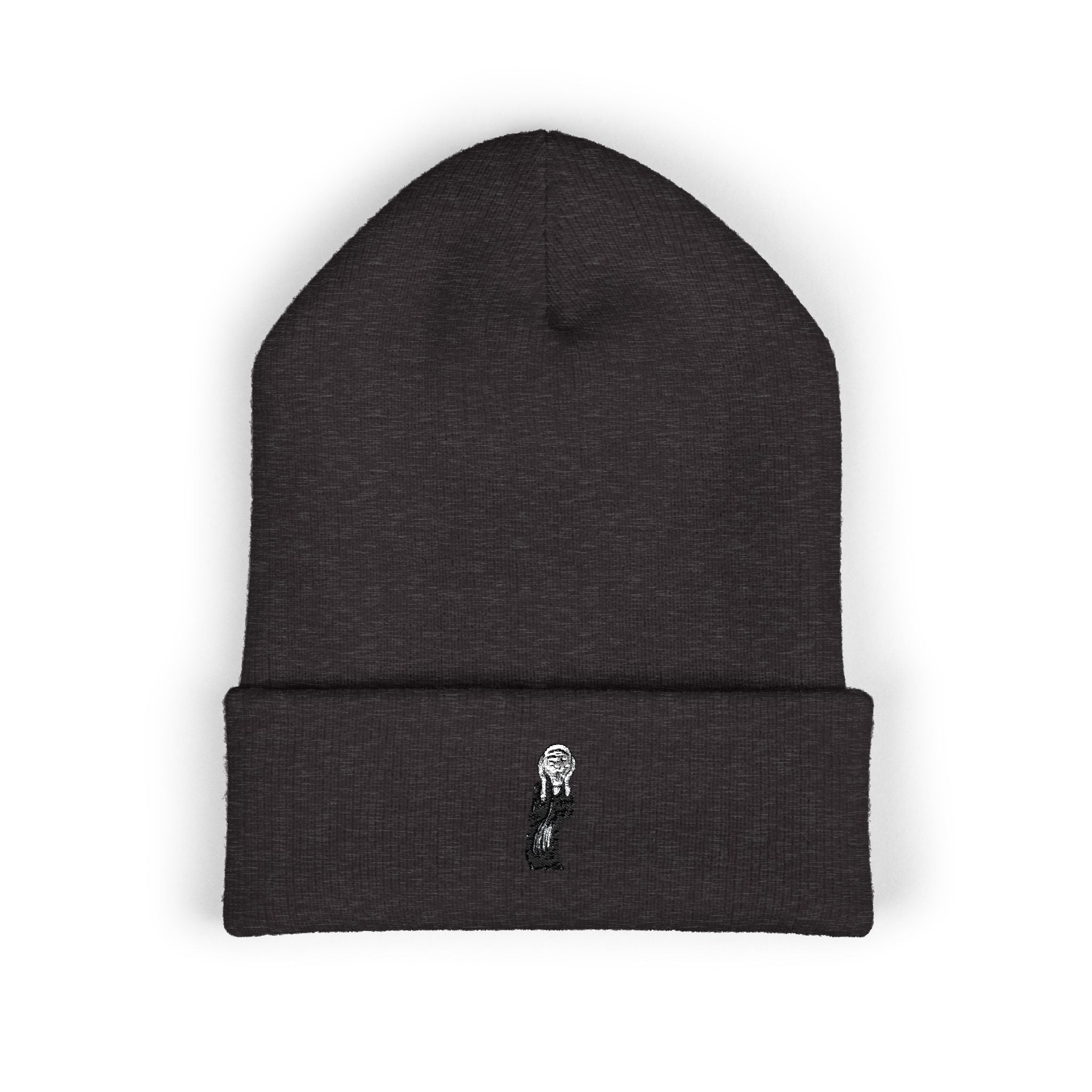 The Scream Edvard Munch Embroidered Classic Cuffed Beanie