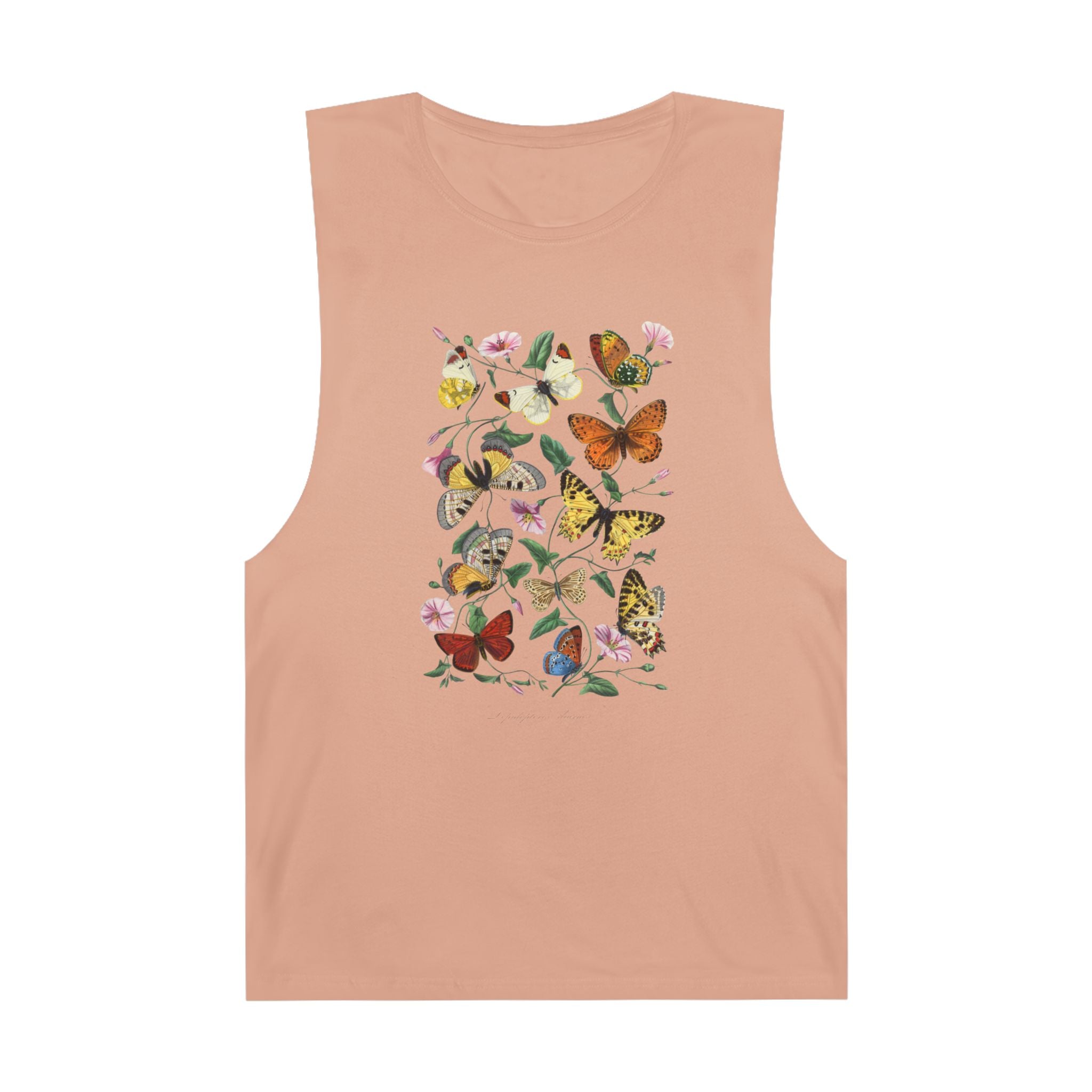 Butterfly and Moth Unisex Barnard Tank: 1842 Le Jardin Des Plantes by Paul Gervais, Trendy, Artsy Gift
