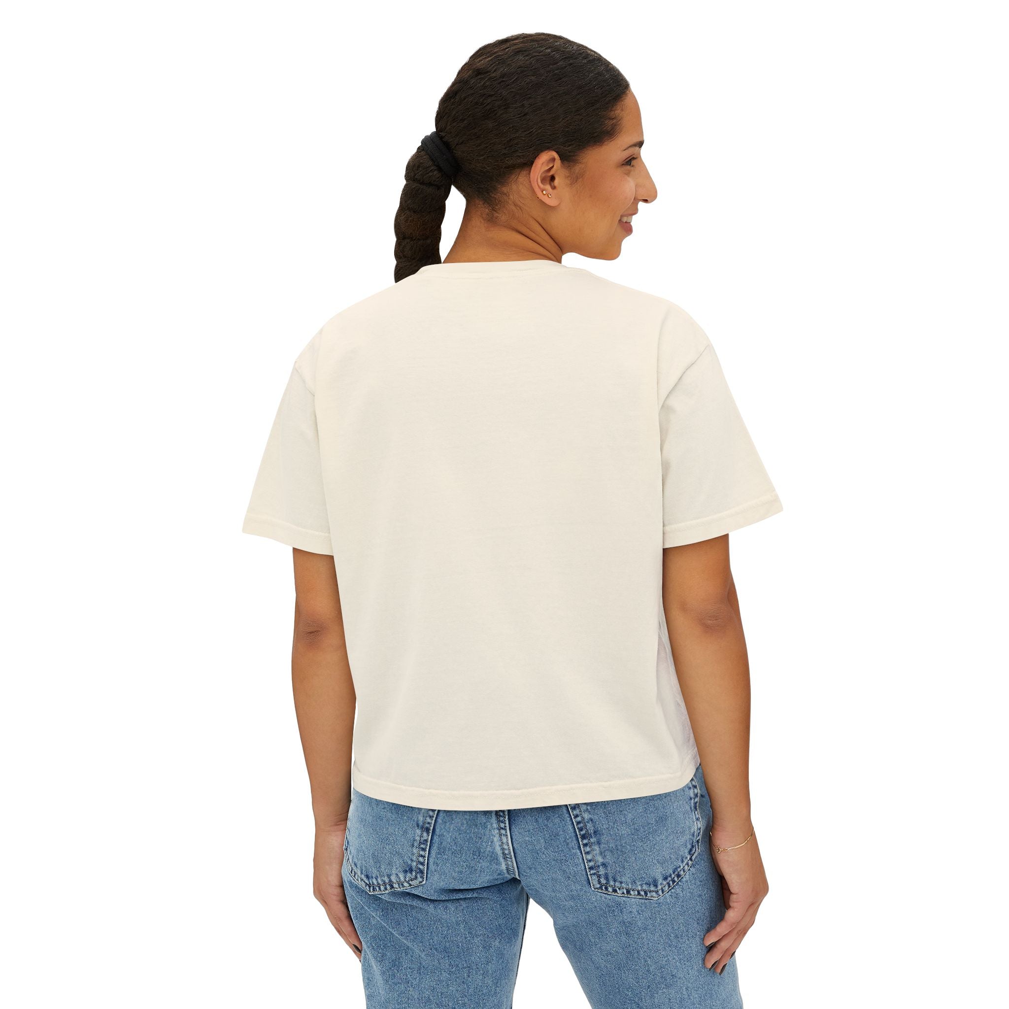 Dutch Art Nouveau Women's Boxy Tee, Vintage Graphic Shirt