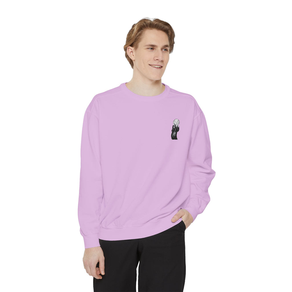 The Scream Embroidered Colorful Crewneck Sweatshirt | Edvard Munch Design