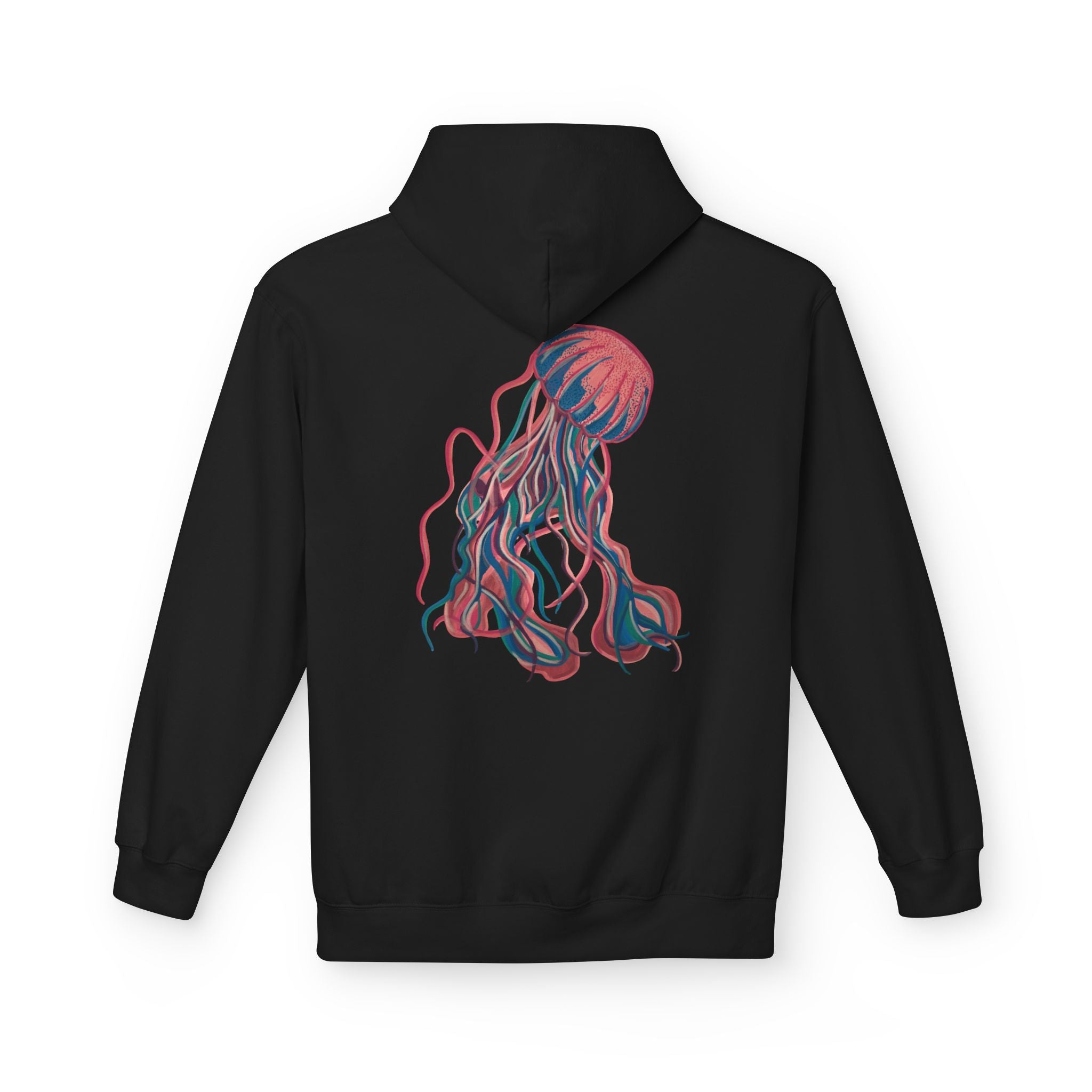 Ocean-Inspired Jellyfish Hoodie for Nature Lovers, Personalized, Perfect for Casual Wear, Gifts, Beach Trips, and Eco-Conscious Fashion