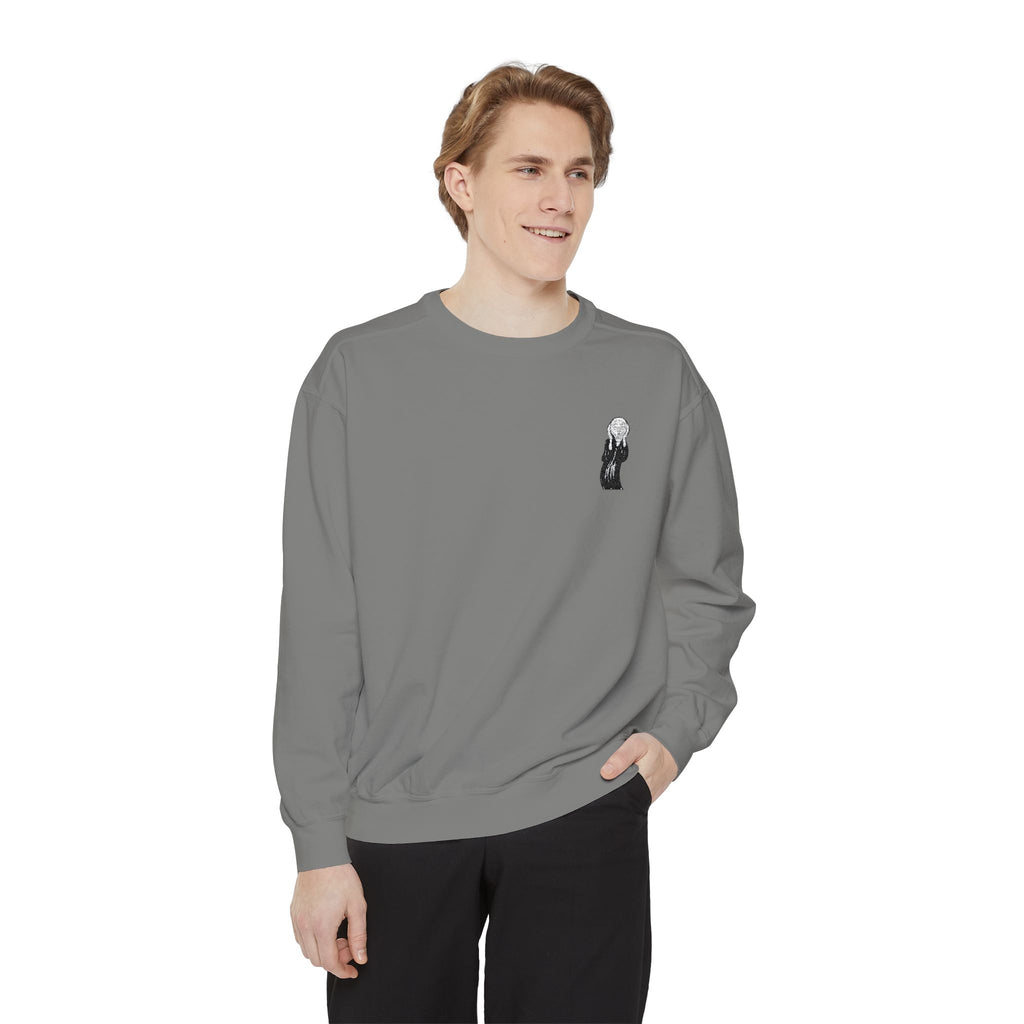 The Scream Embroidered Colorful Crewneck Sweatshirt | Edvard Munch Design